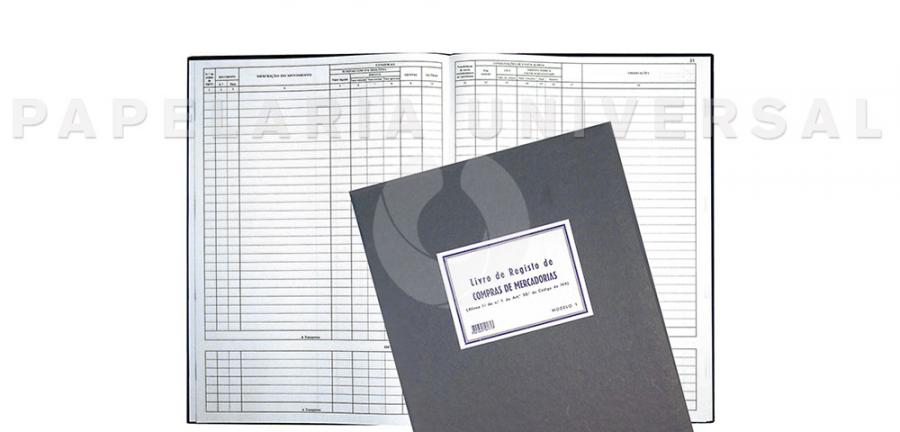 Livro Registo IVA Modelo  1 50 Folhas (Universal)