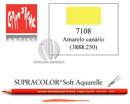 Lápis Cor Caran d Ache Supracolor 3888.250 Amarelo Canário