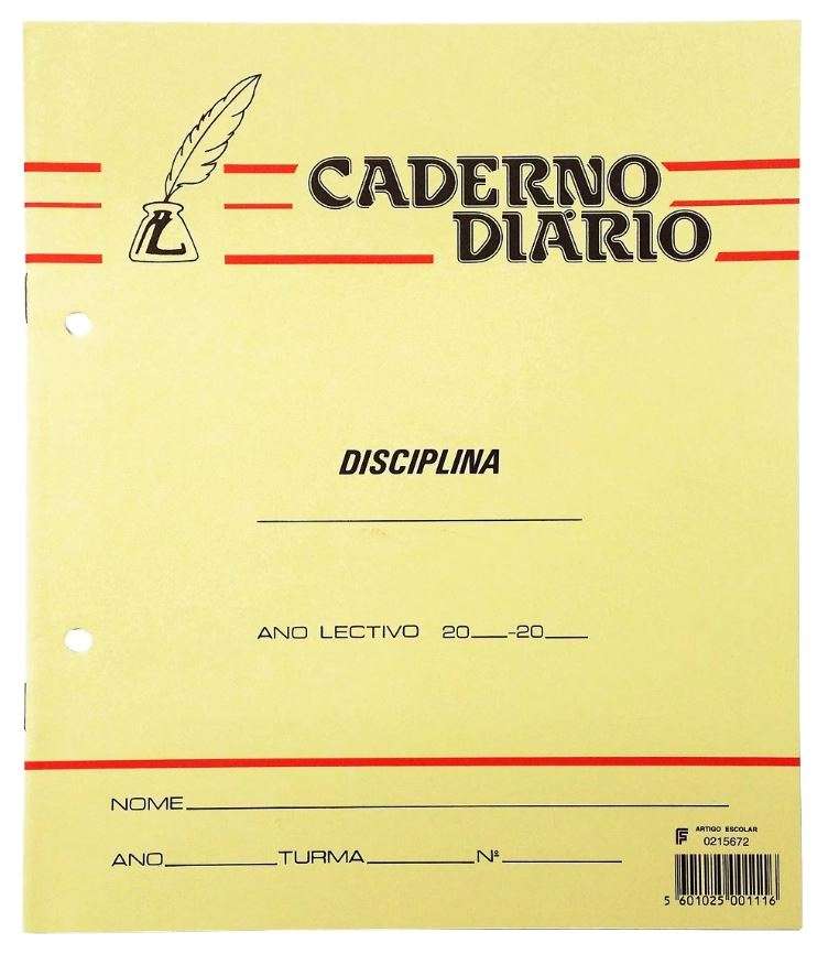 Caderno Agrafado Firmo Diário 24x19cm 40F Pautado