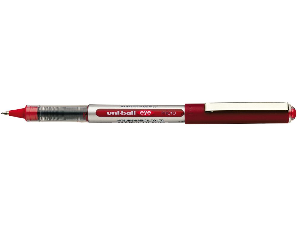 Uni-Ball UB-150 Eye Micro - Penna a sfera a punta fine, confezione da 12, colore blu