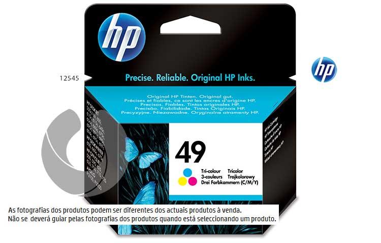 Tinteiro HP 51649ae (49) 22,8ml Tricolor