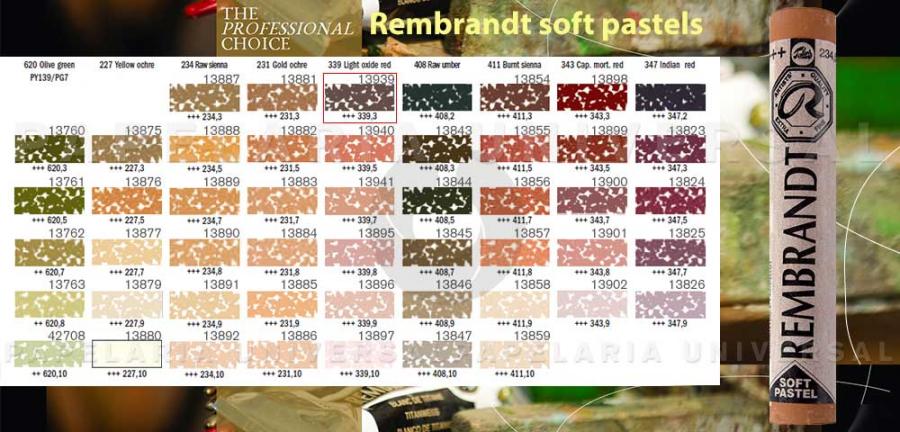 Lápis Pastel Rembrandt 3199.339.03 Vermelho Inglês