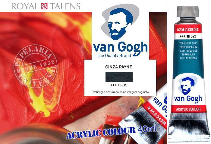 Acrílico Van Gogh 2205.708.0 40ml Cinza Payne