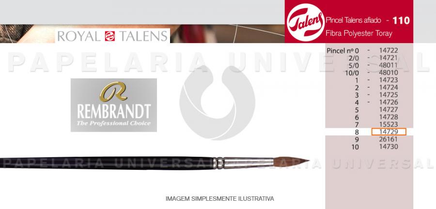 Pincel Talens 110 Nº 8 Rembrandt