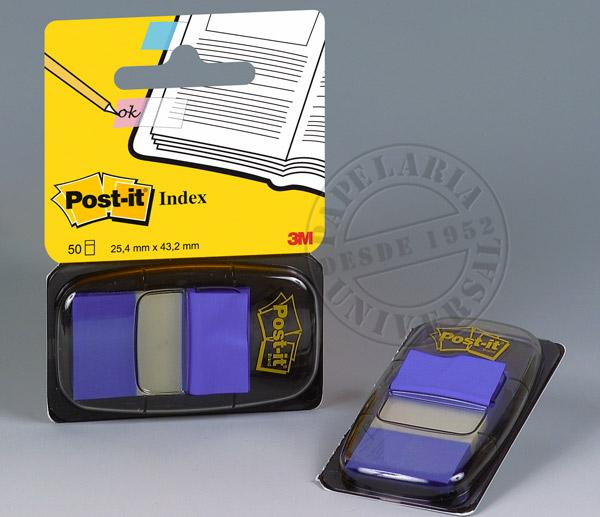 Index 3M Post-it 680-02 25,4x43,1mm com 50 Azul