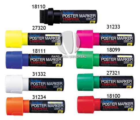 Marcador Artline Poster Marker 30mm Azul