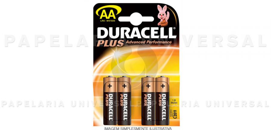 Pilha Duracell Plus MN1500 LR06 Cx.4 AA
