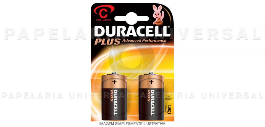 Pilha Duracell Plus MN1400 LR14 Cx.2