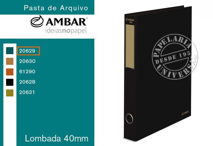 Pasta Arquivo Ambar 160 Kraft 40mm Din Azul Escuro