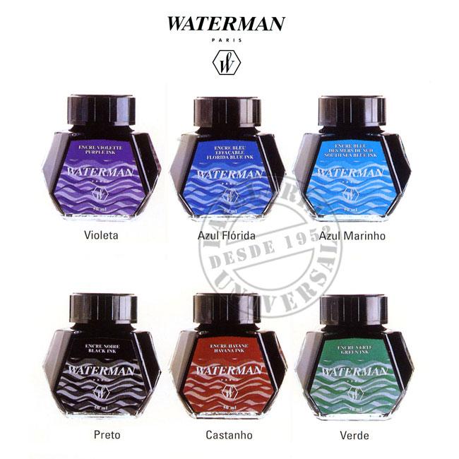 Tinta Waterman S0110720 50ml Azul Flórida