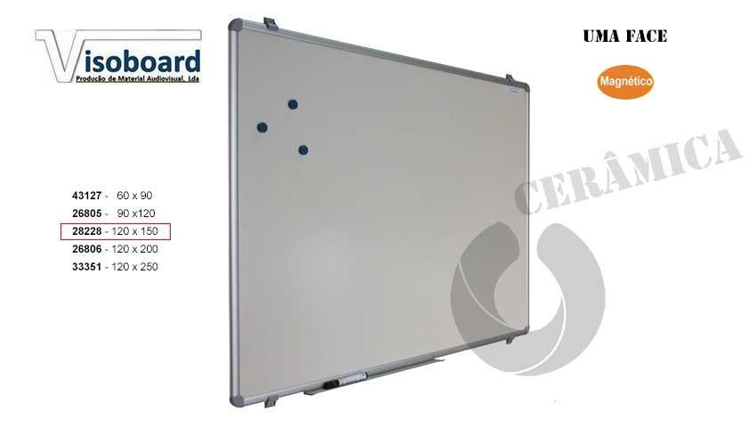 Quadro Branco Visoboard CB009 120x150cm 1 Face Cerâmica
