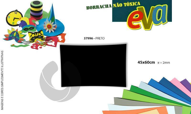 Borracha Eva A2 50x70cm 2mm (28) Preto
