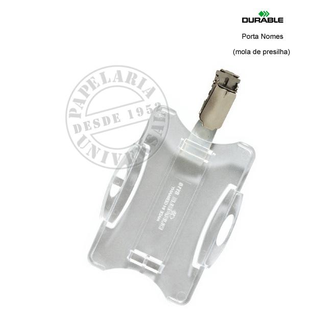 Porta Nomes Durable 8118 19 54x85mm Mola De Presilha Ref 38885 porta-nomes-durable-8118-19-54x85mm-mola-de-presilha-ref-38885