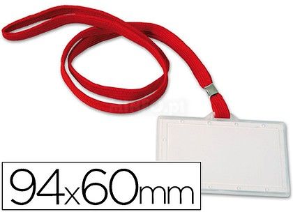 Porta Nomes Q-Connect 94x60 (KF03303) Com Cordão