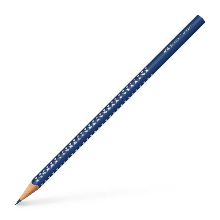 Lápis Grafite Faber-Castell 182498 Grip Sparkle Azul Met.