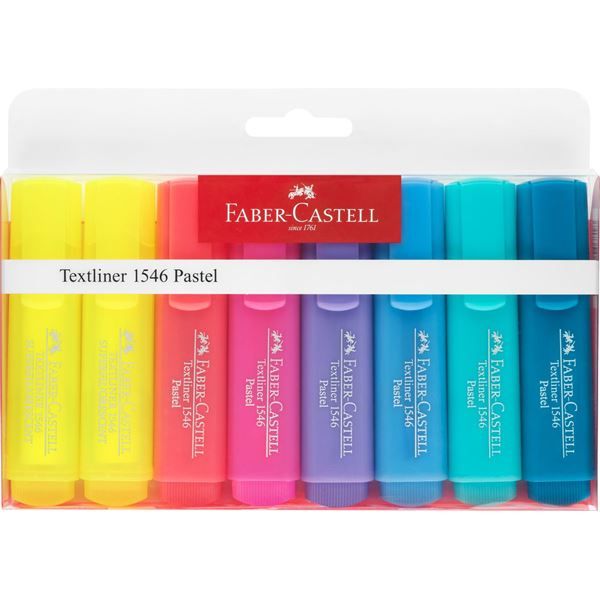 Marcador Faber-Castell 154681 Textliner Pastel (6+2Am)