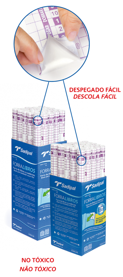 Plástico Adesivo Remov. Sadipal 0,33x1,5m 01069 (50my) Incol