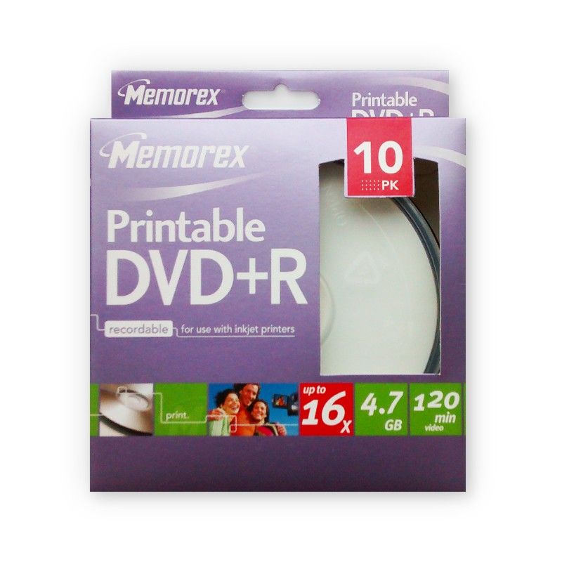 DVD+R Memorex 4.7GB 16X (00586) Spindle 10