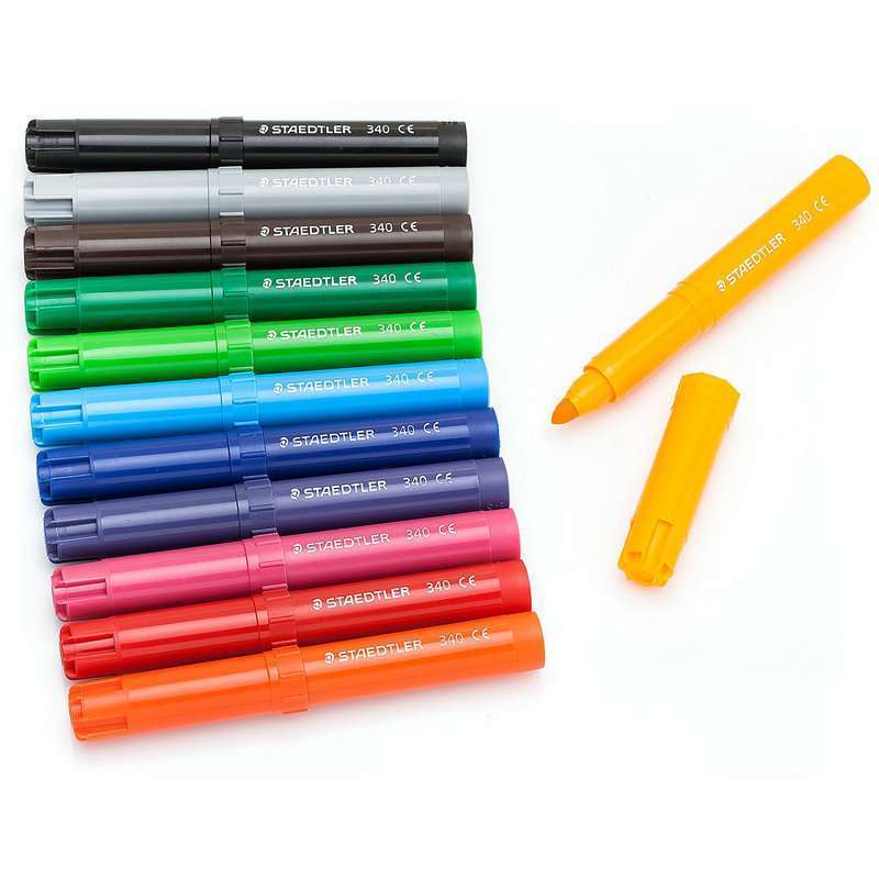 Marcador Staedtler 340-4 Noris Club Laranja