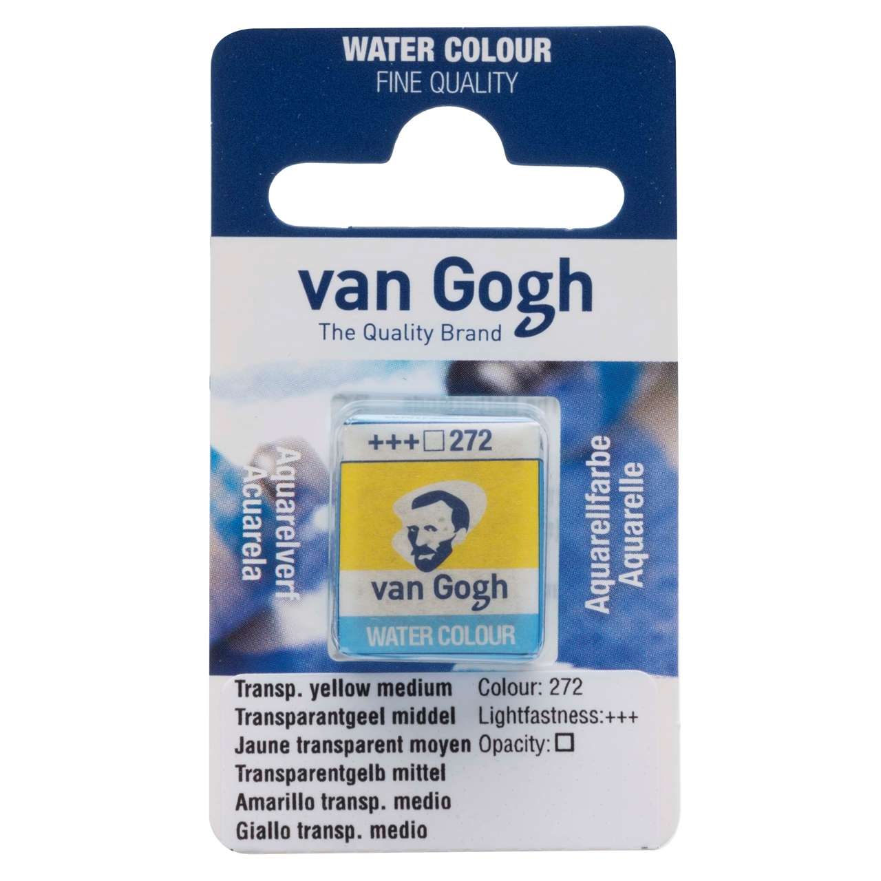 Aguarela Van Gogh 20862721 1/2 Pastilha Amarelo Tran. Med