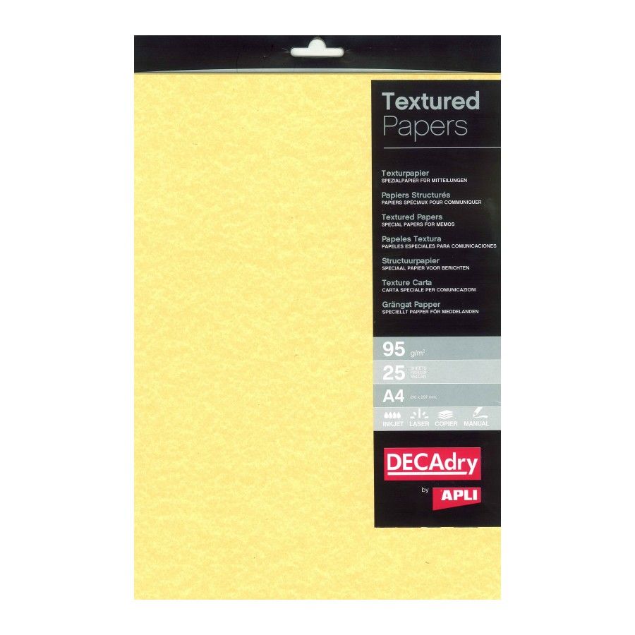 Papel Impressão Apli 2059 A4 25F 95g Pergaminho Dourado