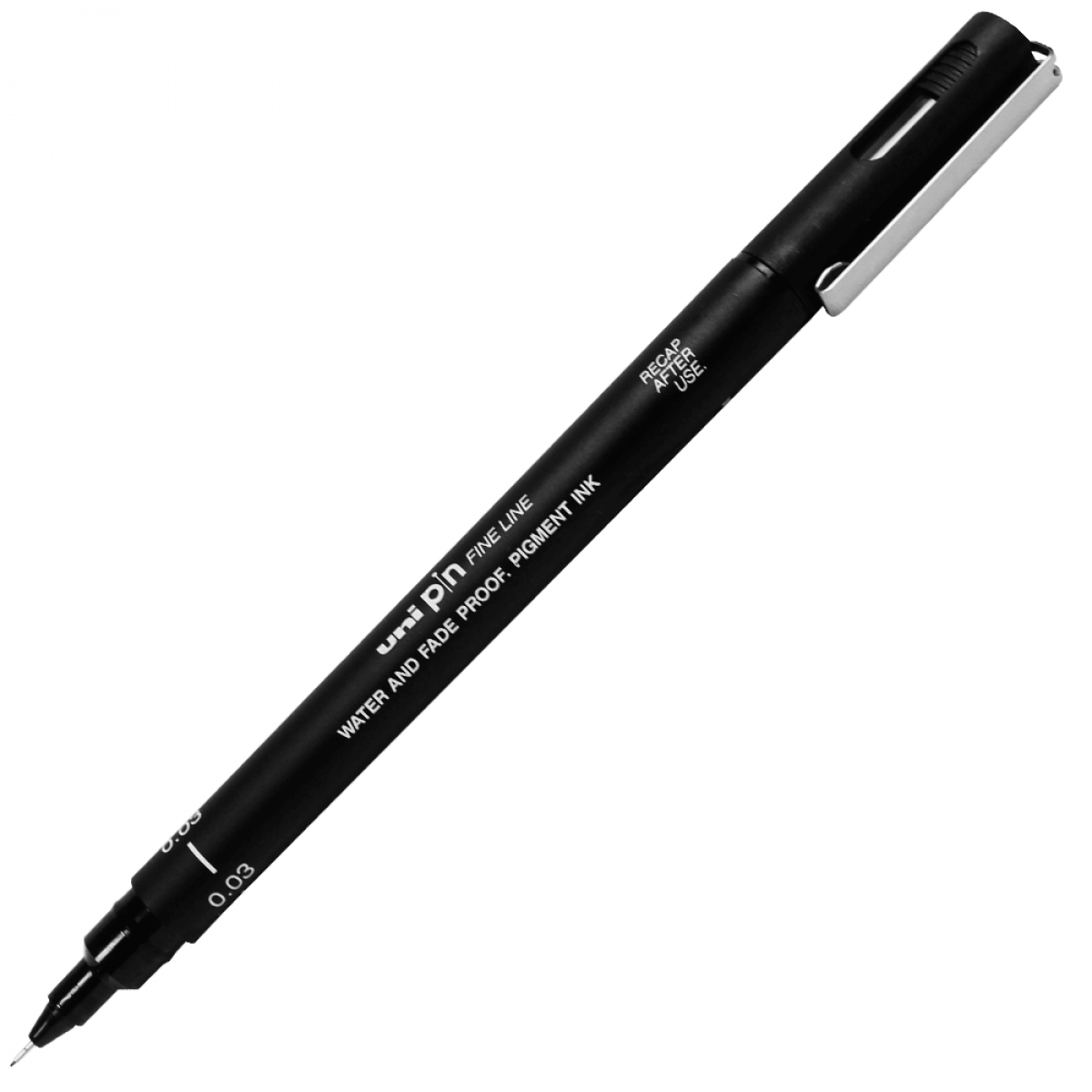 Marcador Uni-ball Drawing PIN 03-200 0,3mm Preto