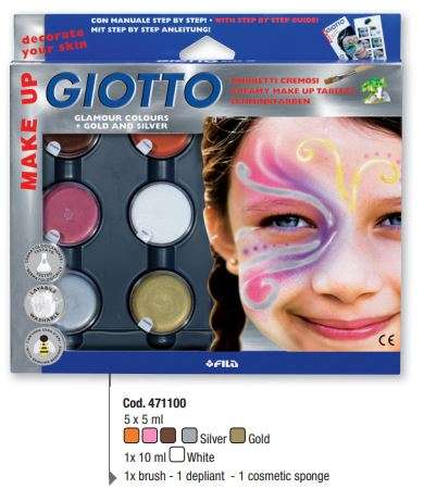 Creme Maquilhagem Giotto 4765-00 Metallic 5ml Cx.6