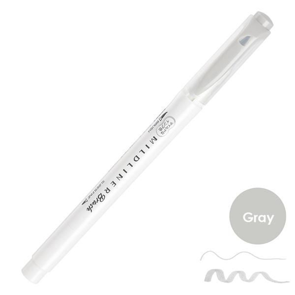 Marcador Zebra Mildliner Brush Cool+Refined 108313 Cinzento