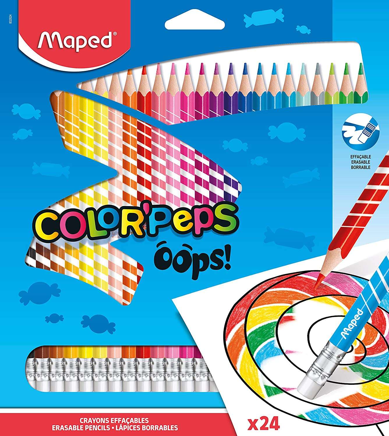 Lápis Cor Maped Color Peps Oops 832812 Cx.12
