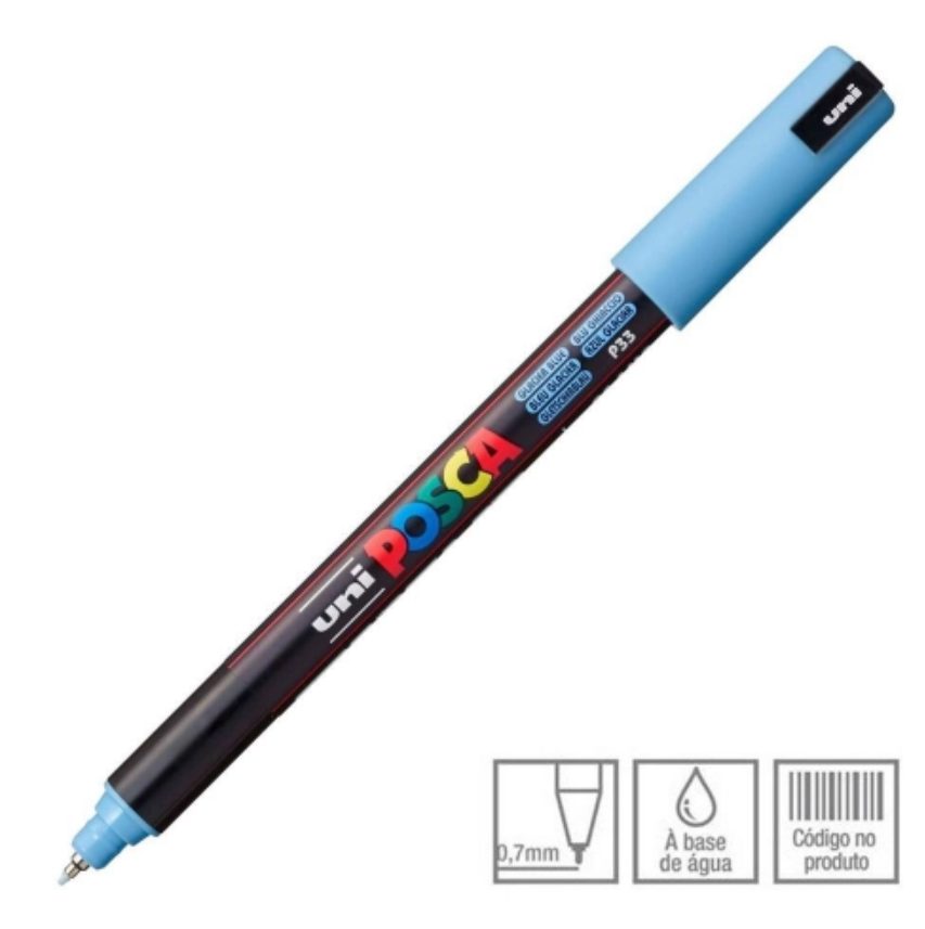 Marcador Uni Posca PC- 1MR (P33) Azul Glaciar