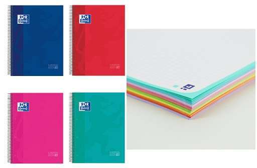 Caderno Espiral Oxford C/D 400088484 A4 120F Liso Sortido