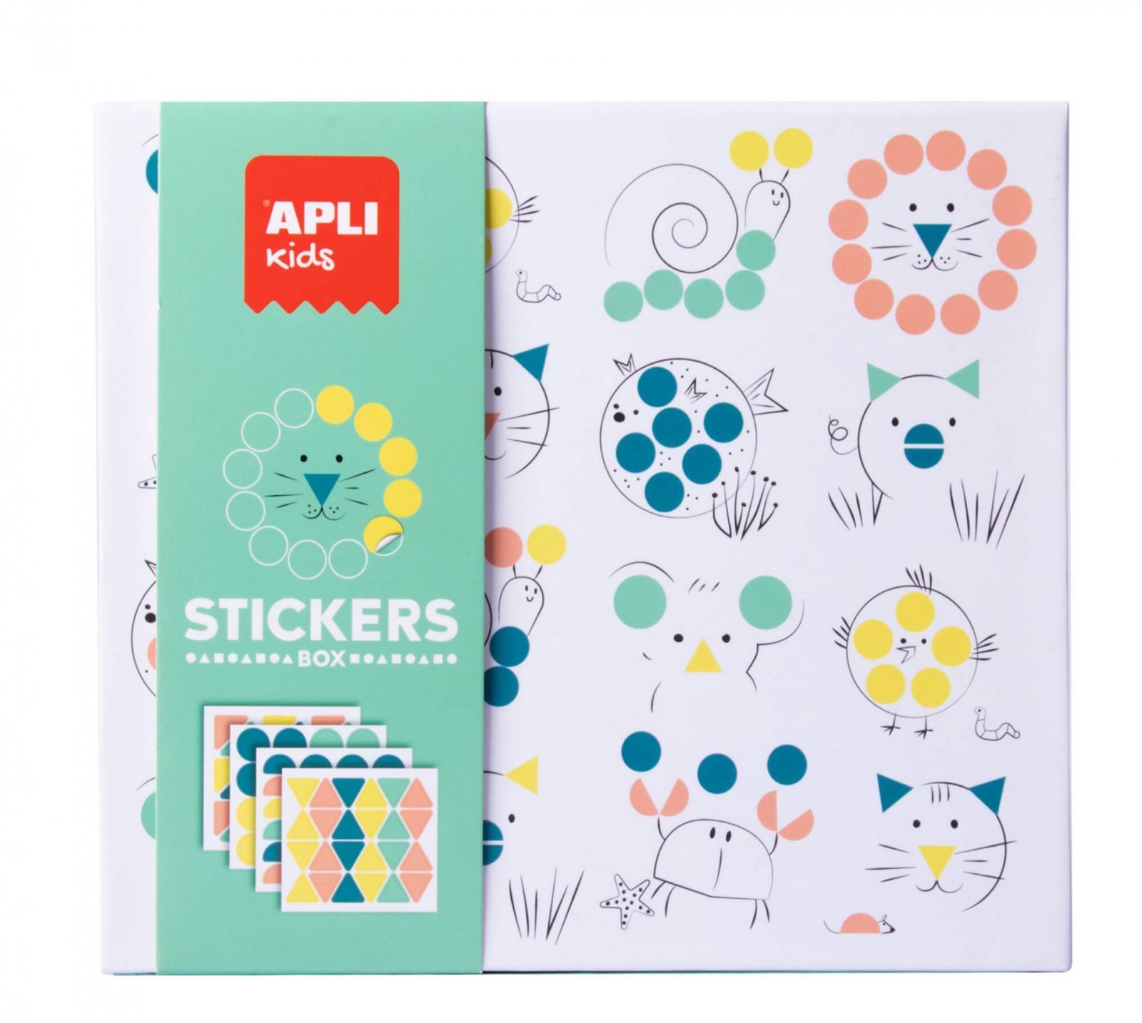 Jogo Didáctico Apli 18361 Stickers Box Geométricos - Animais