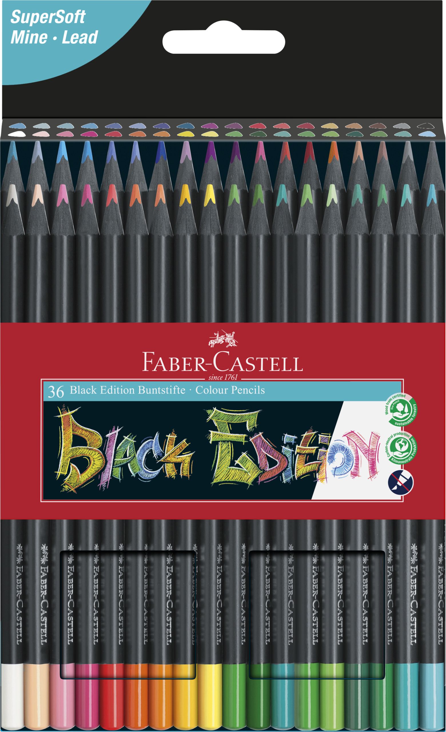 Lápis Cor Faber-Castell 116436 Black Edition Cx.36