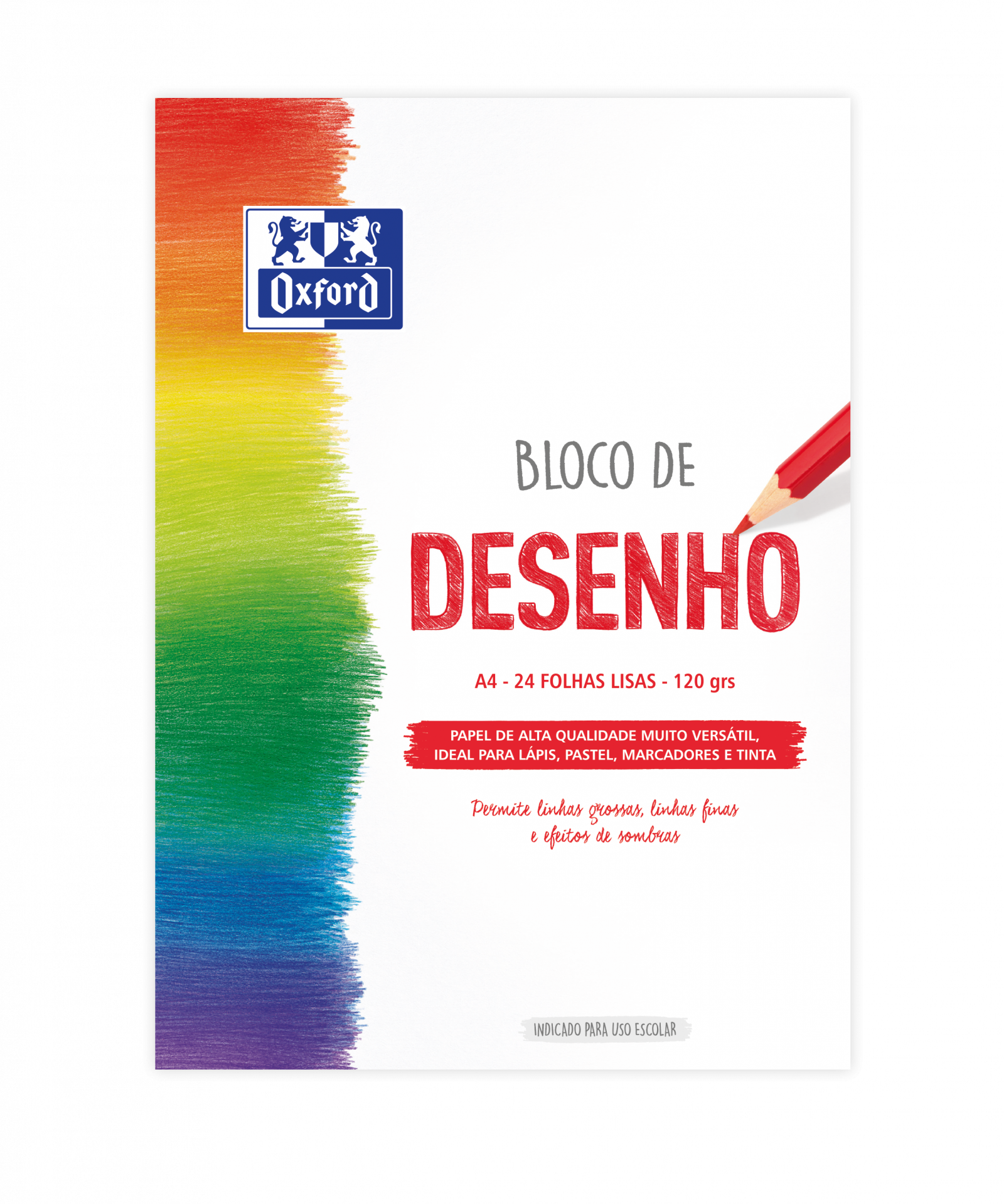 Bloco Papel Cavalinho Oxford A4 400148033 24F 120g