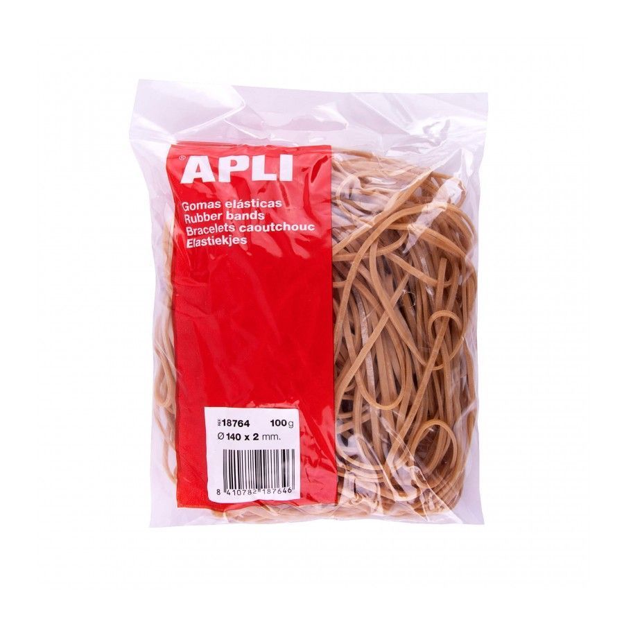 Elastici Apli 120x2 Mm - Confezione Da 1000 Gr Per Ufficio, Casa E Fai-da-te