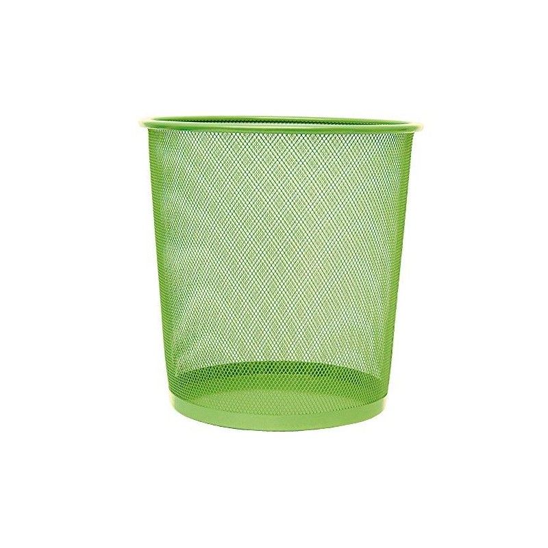 Cesto Papéis Plus 40572 Metálico Rede Verde