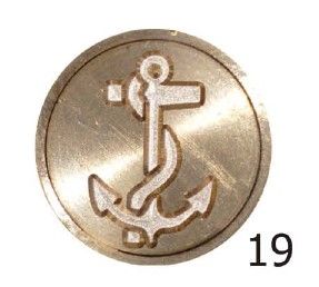 Sinete Torrejano Nº19 Âncora C/ Cabo Madeira