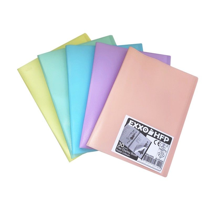 Pasta Catálogo HFP 19314 A4 c/ 30 Bolsas Pastel