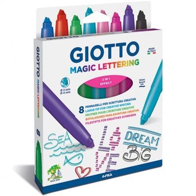 Marcador Giotto 4265-00 Lettering Cx.8