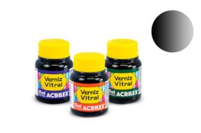 Tinta Acrilex Vitral 8140520 37ml Preto