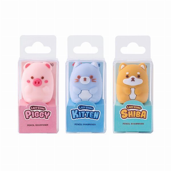Apara Lápis IG70030 Lazy Stars Soft Animals c/ Depósito Sort