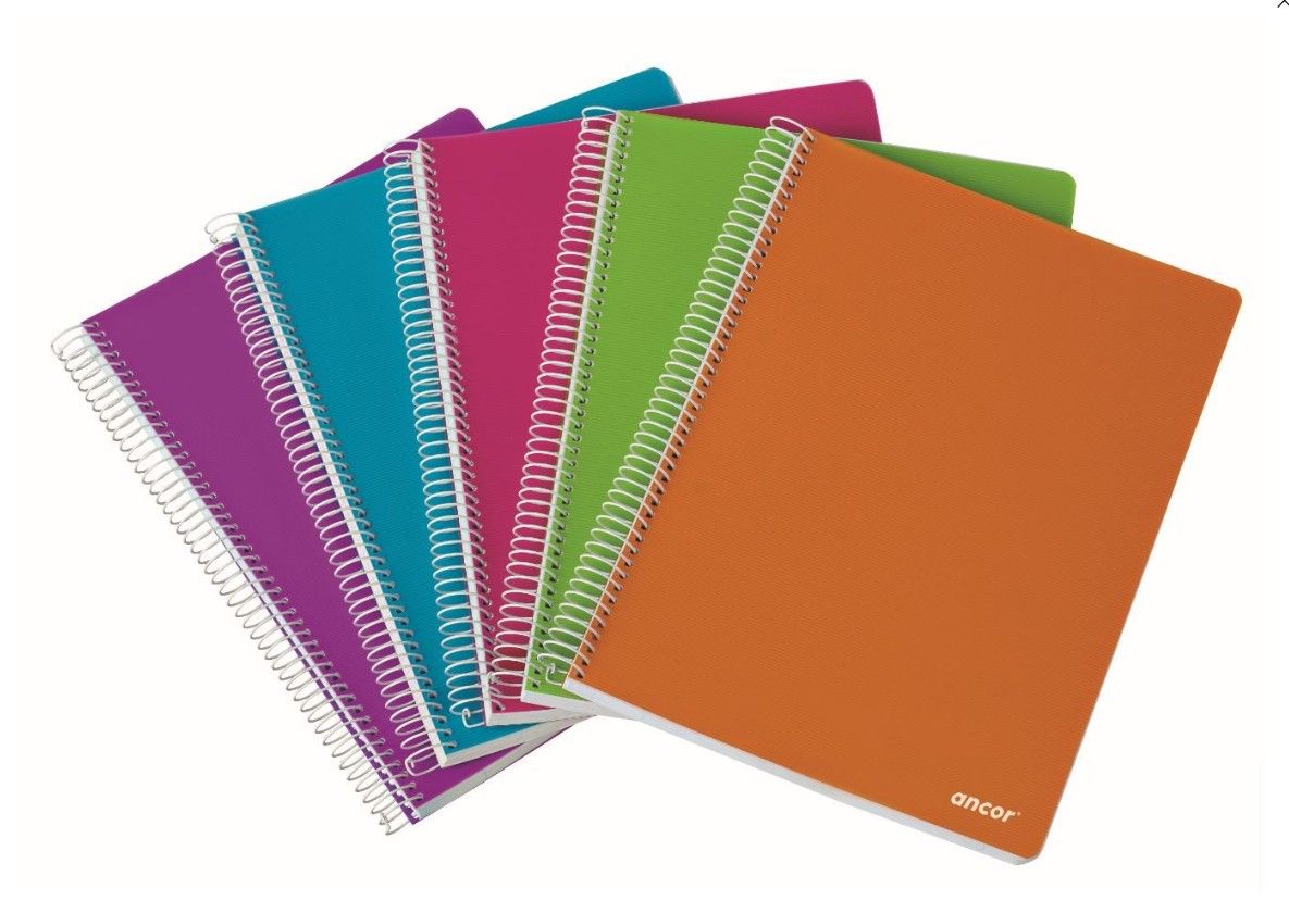 Caderno Ancor Capa PP A5 Quadriculado 120f 70g Moda Ref 118266 caderno-ancor-capa-pp-a5-quadriculado-120f-70g-moda-ref-118266