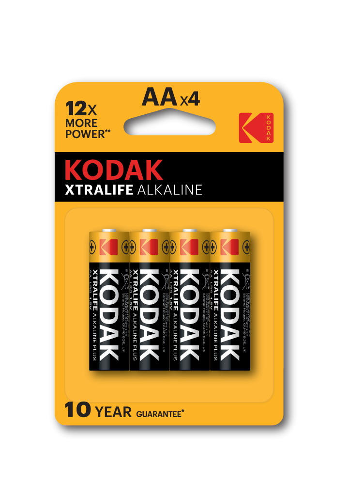 Pilha Kodak Alcalina Xtralife LR06 AA (Blister 4)