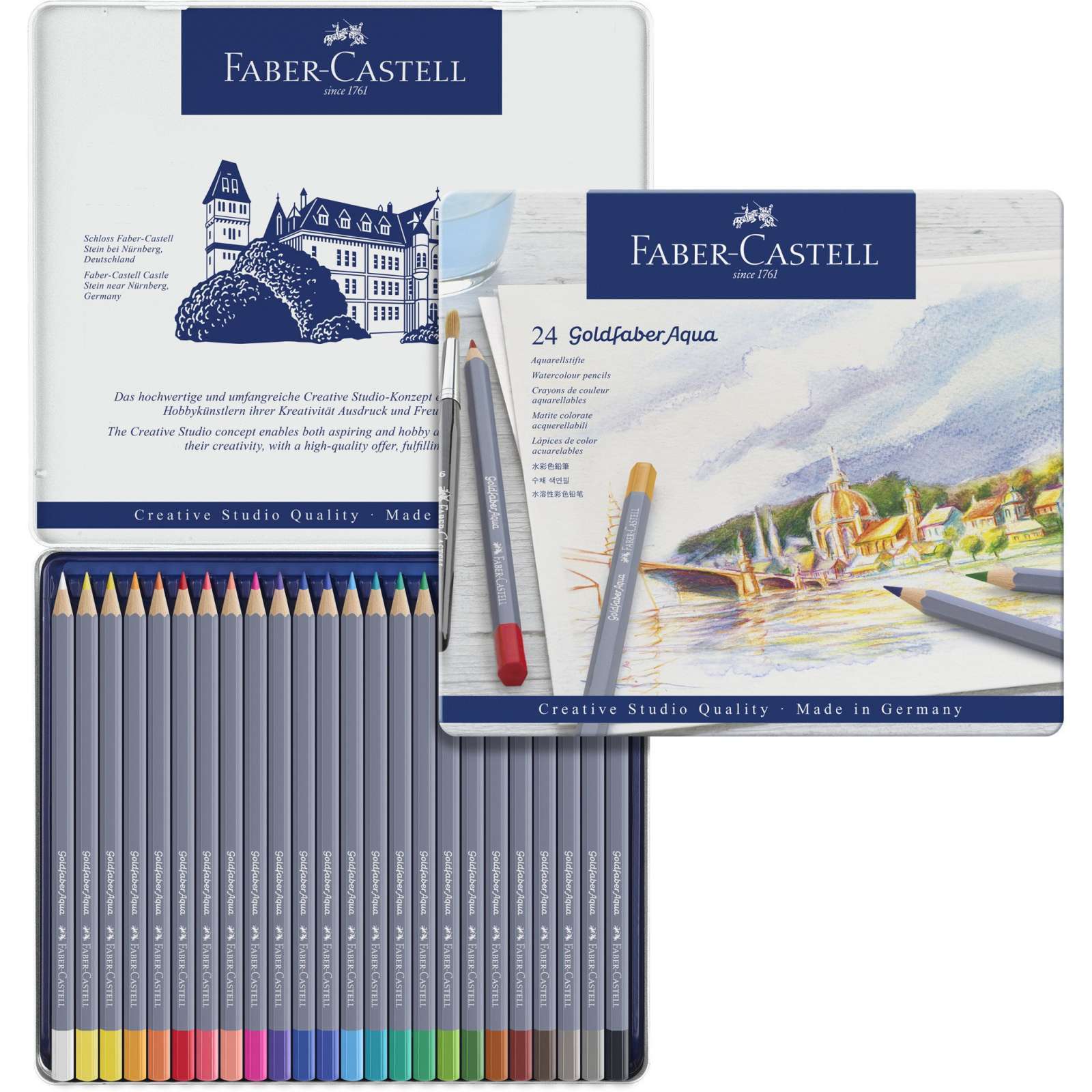 Lápis Cor Faber-Castell 114724 GoldFaber Cx.24
