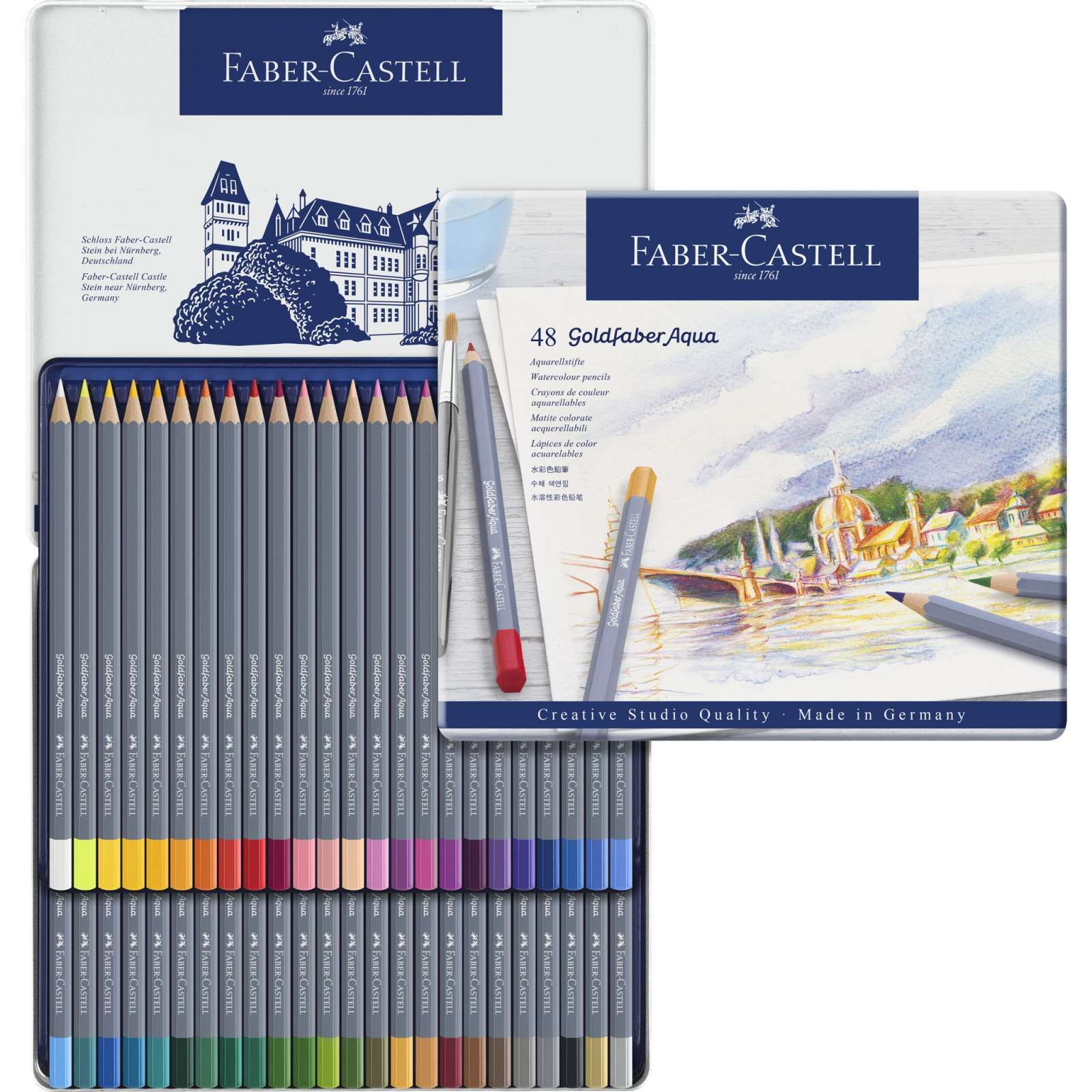 Lápis Cor Faber-Castell 114748 GoldFaber Cx.48