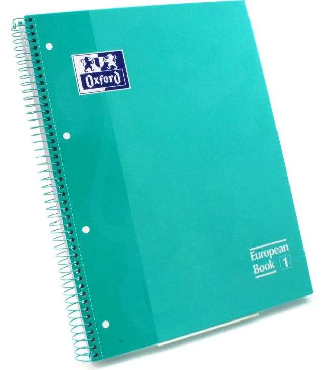 Caderno Espiral A4 Oxford Capa Dura 400078125 80F P Ice Mint