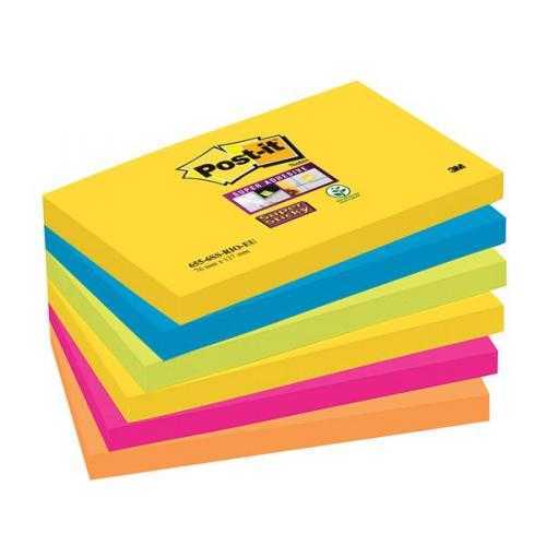 Bloco Notas Post-it 3M 655-6SS 76X127mm Rio Janeiro Pack 6