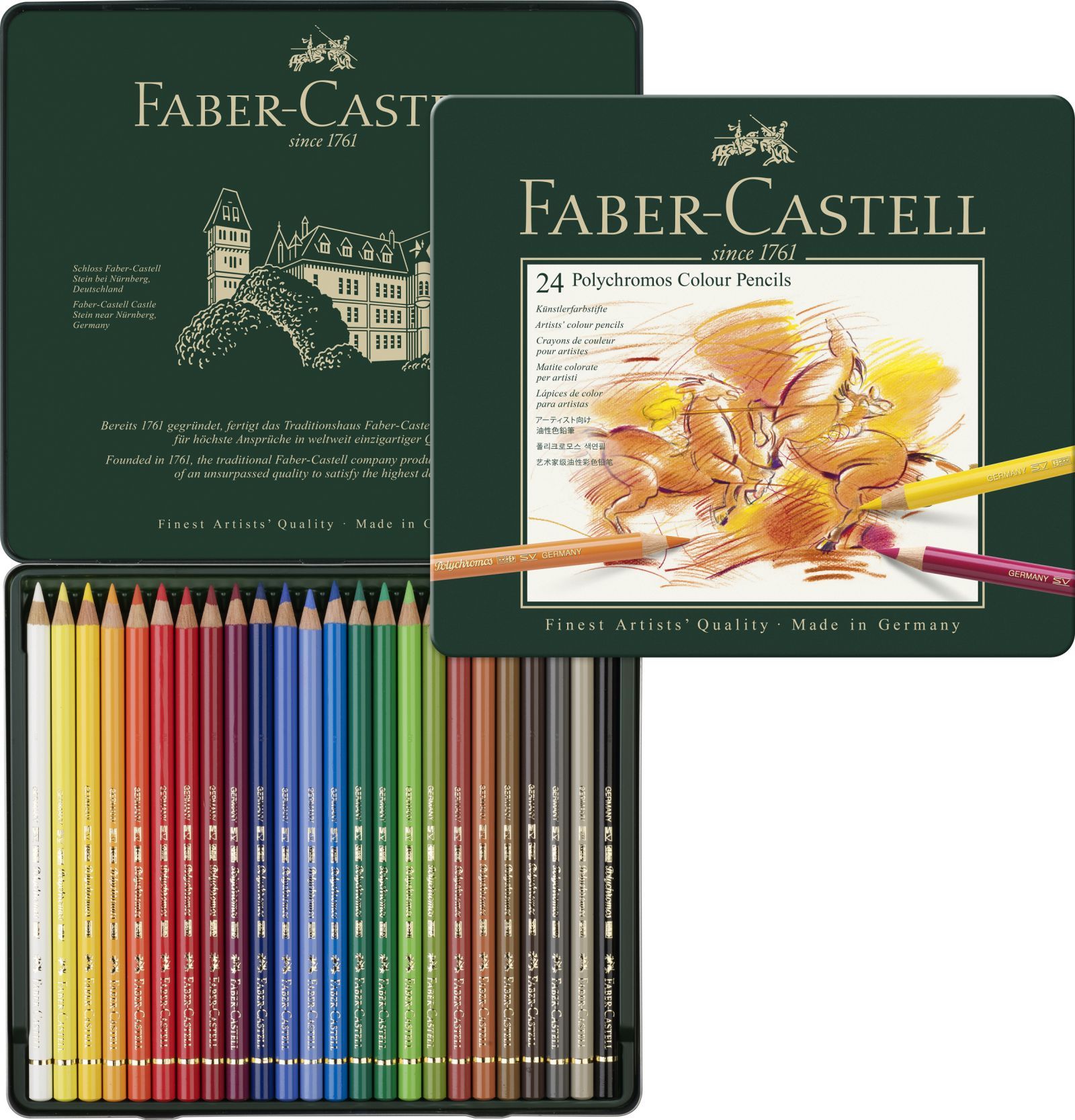 Lápis Cor Faber-Castell 110024 Polychromos Cx. 24