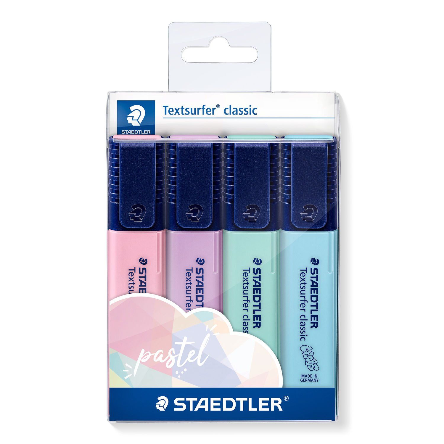 Marcador Staedtler 364-C WP4PA Textsurfer Pastel Cx.4