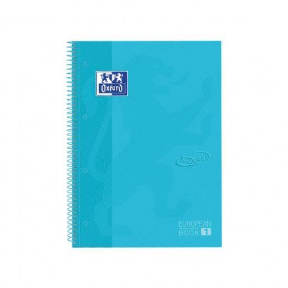 Caderno Espiral A4 Oxford S.Touch 400138327 80F P Azul Past